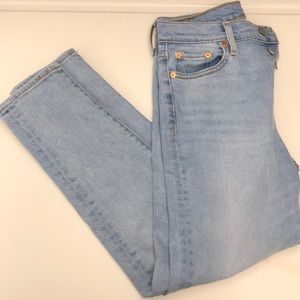 levi's wedgie icon fit jeans in bauhaus blues